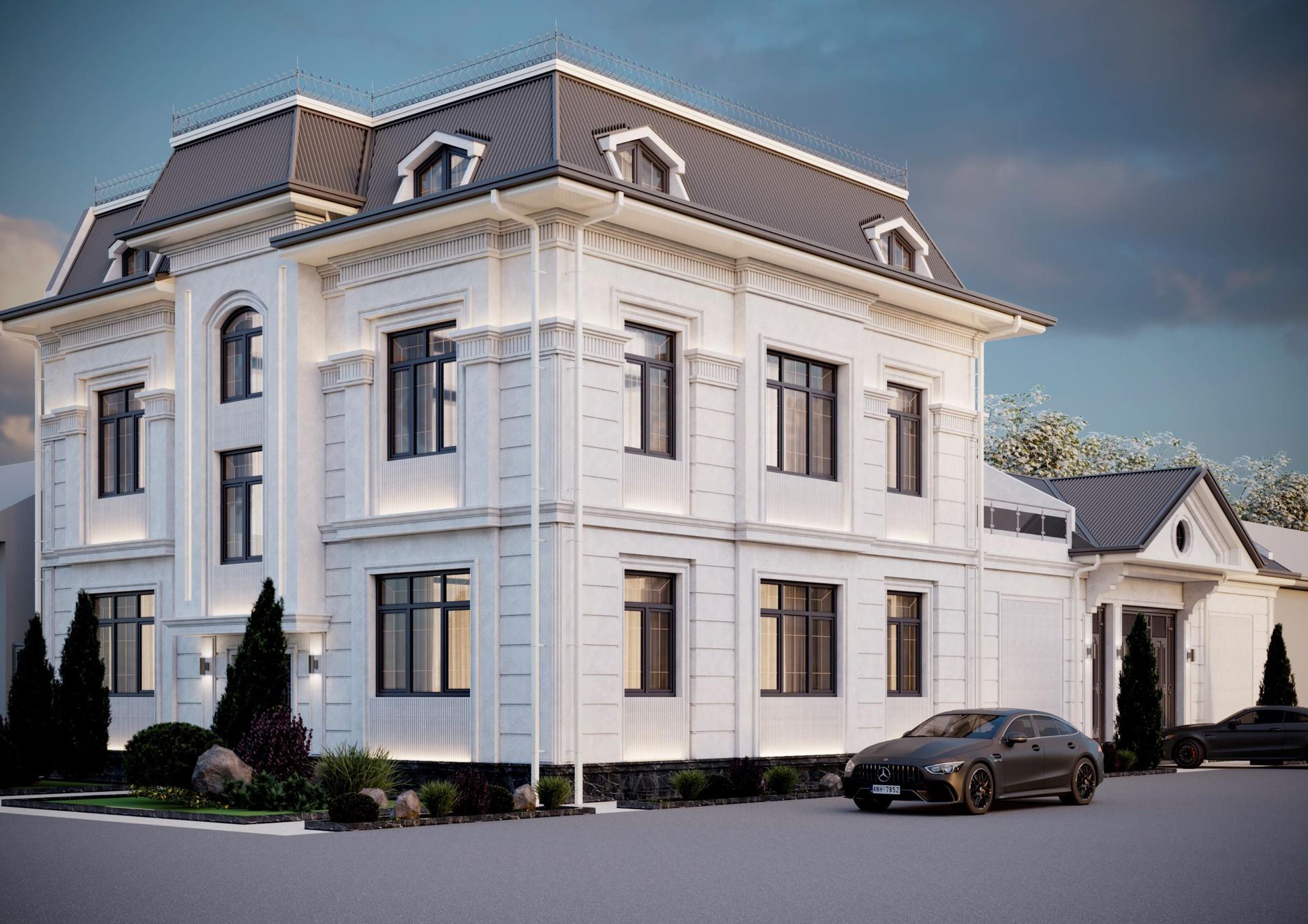 Visart Design arxitektura loyihasi fasadi